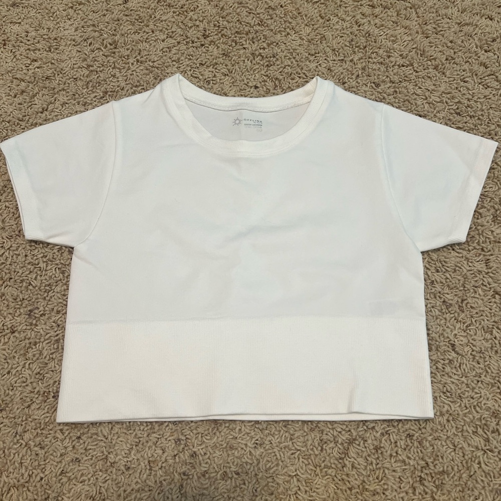 Aerie cropped short sleeve